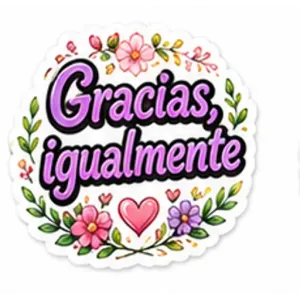 Gracias, igualmente - getsticker.com