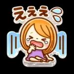 ぷっくりシール風♡女の子