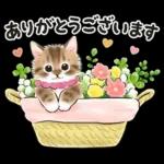 春の毎日☆猫たちのスタンプ（もふもふ）