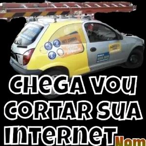 CHEGA VOU CORTAR SUA INTERNET - getsticker.com