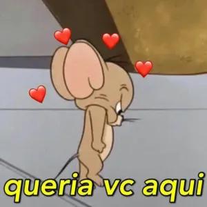 queria vc aqui - getsticker.com