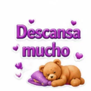 Descansa mucho - getsticker.com