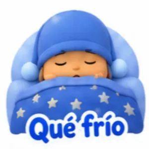 Qué frío - getsticker.com