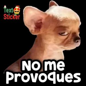 Text Sticker No me Provoques - getsticker.com
