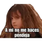 A mi no me haces pendeja