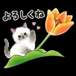 春の毎日☆猫たちのスタンプ（もふもふ）