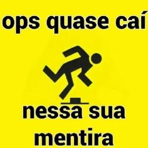 ops quase caí nessa sua mentira - getsticker.com