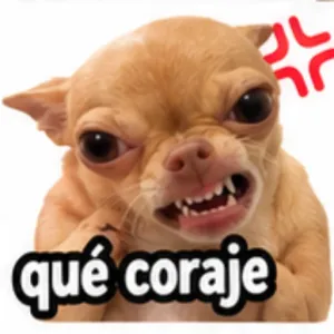 qué coraje - getsticker.com