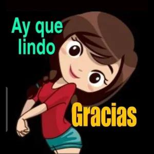 Ay que lindo Gracias - getsticker.com