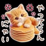 毎日送りやすい茶トラのスタンプ♡