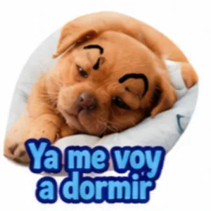 Ya me voy a dormir - getsticker.com