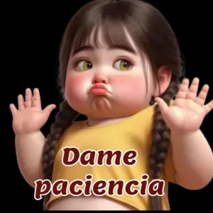 Dame paciencia - getsticker.com