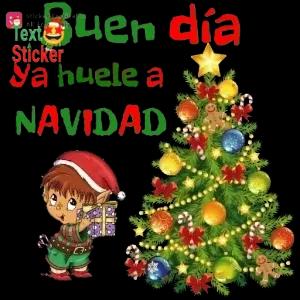 Buen día Ya huele a NAVIDAD - getsticker.com