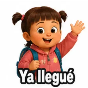 Ya llegué - getsticker.com