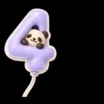ぷっくり3D★パンダの誕生日