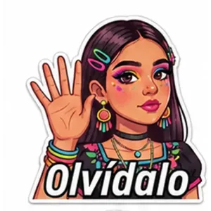Olvídate - getsticker.com