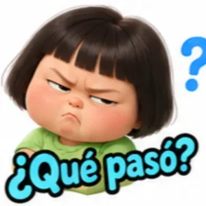 ¿Qué pasó? ? - getsticker.com