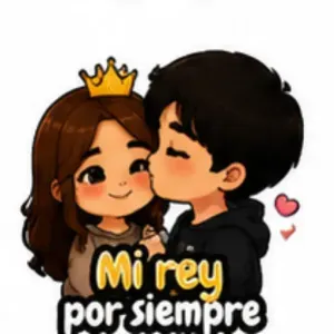 Mi rey por siempre - getsticker.com