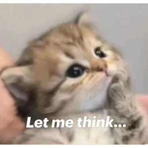 Let me think... - getsticker.com