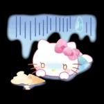 ハローキティ　水彩画タッチ（初夏）