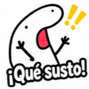 ¡Qué susto! - getsticker.com
