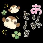 ふくふく福良雀♡前向き幸せ筆文字