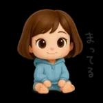 ヘアバンドボブの可愛い女の子。