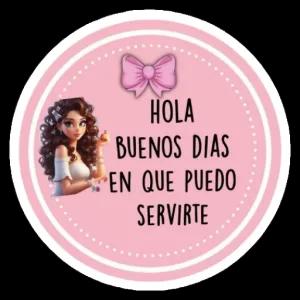 HOLA BUENOS DIAS EN QUE PUEDO SERVIRTE - getsticker.com