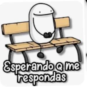 Esperando q me respondas - getsticker.com