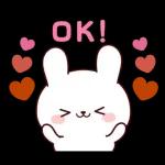 連絡白うさちゃん