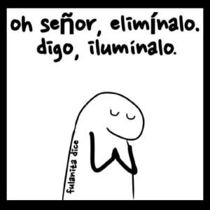 oh señor, elimínalo. digo, ilumínalo. - getsticker.com