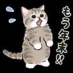 冬の毎日と年末年始☆猫たちのスタンプ２