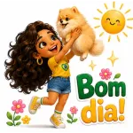 Adesivos de menina