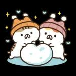 ねこぺん日和 冬のぬくもりスタンプ