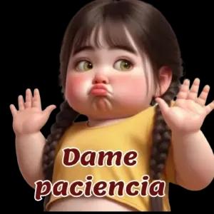 Dame paciencia - getsticker.com