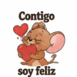 Contigo soy feliz - getsticker.com