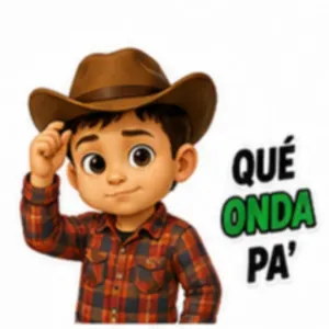 QUÉ ONDA PA' - getsticker.com