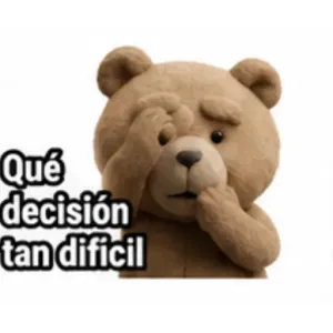 Qué decisión tan difícil - getsticker.com