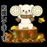 癒しを運ぶくまさん ♡ ほっこり秋