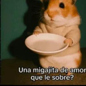 Una migajita de amor que le sobre? - getsticker.com