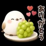 ずっと使える秋の言葉♡ふわふわシマエナガ