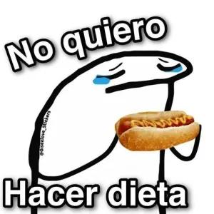 No quiero Hacer dieta - getsticker.com