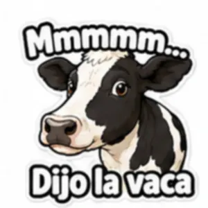 Mmmmm... Dijo la vaca - getsticker.com