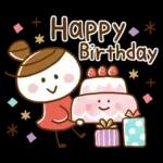 大人かわいい♪おだんご女子(冬スタンプ)