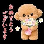 もふもふトイプードルの日常スタンプ