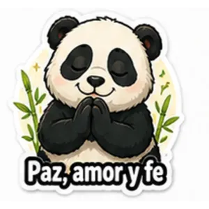 Paz, amor y fe - getsticker.com
