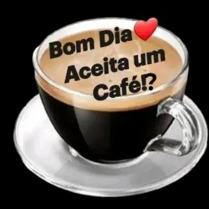 Bom Dia Aceita um Café!? - getsticker.com