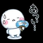 毎年使える♡と～っても暑い日雨のスタンプ