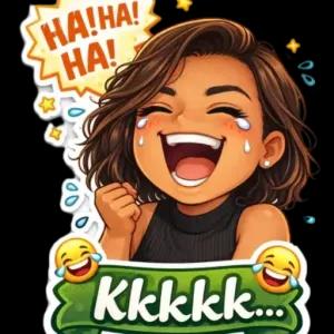 HA! HA! HA! Kkkkk... - getsticker.com