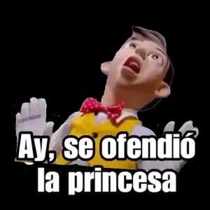 Ay, se ofendió la princesa - getsticker.com